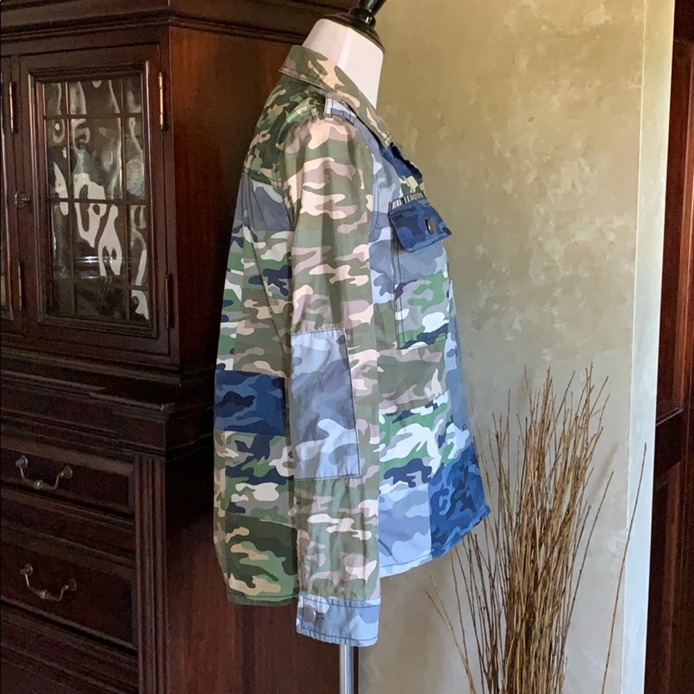 Fun Gap Patchwork Camouflage Utility Jacket - image 4